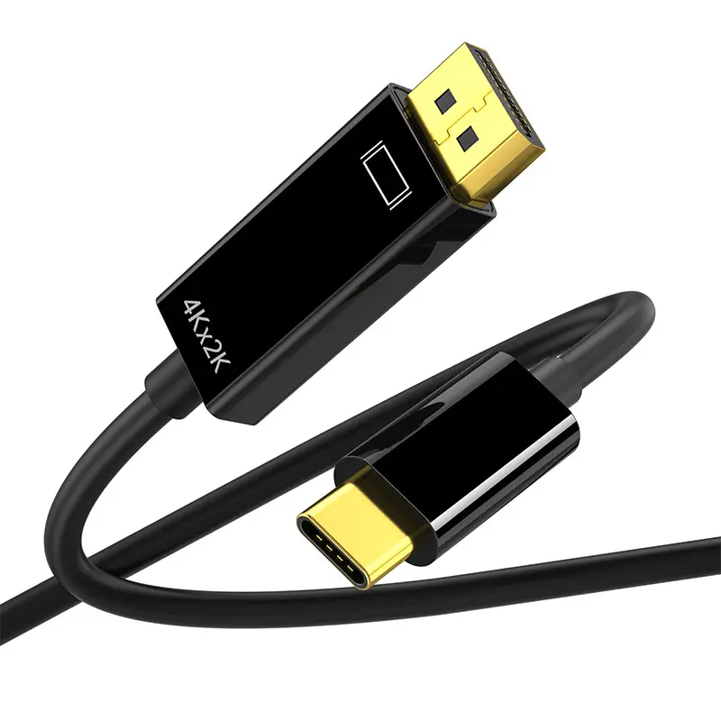 Unlink MINI DP ไปยัง HDMI DP CABLE 4K อะแดปเตอร์แปลงวิดีโอพอร์ตตัวผู้เป็นตัวผู้-ตัวเมียสำหรับ MacBook Pro Air Mac Surface Pro