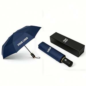 Parapluie Automatique Pliant Personnalisé avec Logo, Protection Solaire Portable 3 Volets, Idéal pour le Voyage et la Mode, avec Impression de Marque - Product Image 1