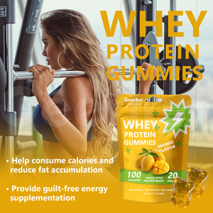 Gummies protéinés végétaliens sans sucre OEM avec isolat de protéines de lactosérum, acide hyaluronique et électrolytes pour l'hydratation de la peau – Complément alimentaire - Product Image 3