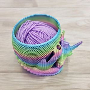 Contenitore Porta Filati a Forma di Dinosauro Stampato in 3D, Organizzatore Multi-Scomparto per Accessori da Lavoro a Maglia e Uncinetto - Product Image 4