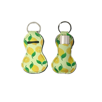Ensemble de porte-clés d'autodéfense Porte-clés en néoprène Porte-clés à motif de fruits en forme de gourde