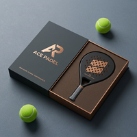 Boîte cadeau magnétique de luxe avec logo personnalisé et insert en mousse EVA, emballage haut de gamme pour raquette de padel et équipement sportif