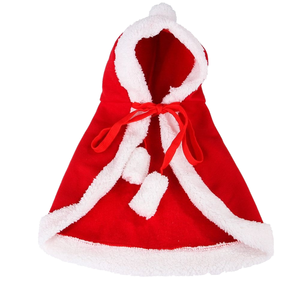Divertido disfraz <span class=keywords><strong>de</strong></span> gato Santa Cosplay bufanda roja capa transformada mascota Navidad capa vestido ropa Invierno Polar para gato perro mascota foto - Product Image 1