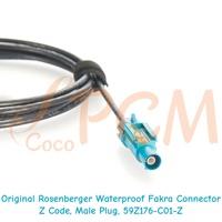 Cable de extensión coaxial FAKRA RF a prueba de agua IP67 para navegación GPS estéreo de coche Original Rosenberger 59Z176-C01-Z a 59Z163-003-Z