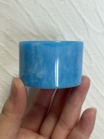 Tapa de Plástico Redonda de 15 mm para Botella de Perfume FEA15, Tapa Azul con Pulverizador