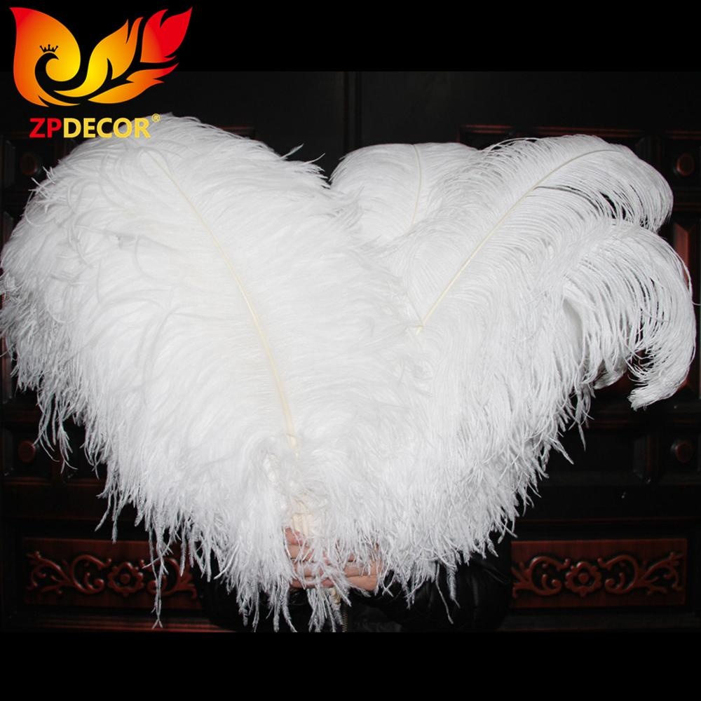 Natural pluma de avestruz dorada para una experiencia rica y