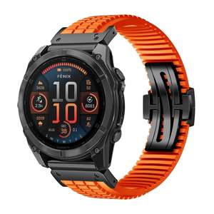 26 22 20mm Tali Jam Tangan Quick Release Terbuat dari Fluororubber untuk <span class=keywords><strong>Garmin</strong></span> <span class=keywords><strong>Fenix</strong></span> 8/7/6/5X <span class=keywords><strong>5</strong></span> 5S Plus Tali Olahraga Lembut Grosir Pabrik - Product Image 2