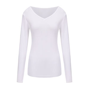 Nieuwe Basics Geribbeld T-Shirt Dames Katoen Slanke Casual Tops Effen Witte Shirts Tops - Product Image 1
