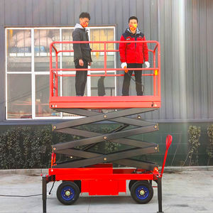 Plataforma de Trabajo Aérea Móvil de 4M, Mesa Elevadora, Elevadores Móviles, Mesas de Tijera Manuales de Empuje y Tracción, Elevador de Tijera Hidráulico Móvil - Product Image 5