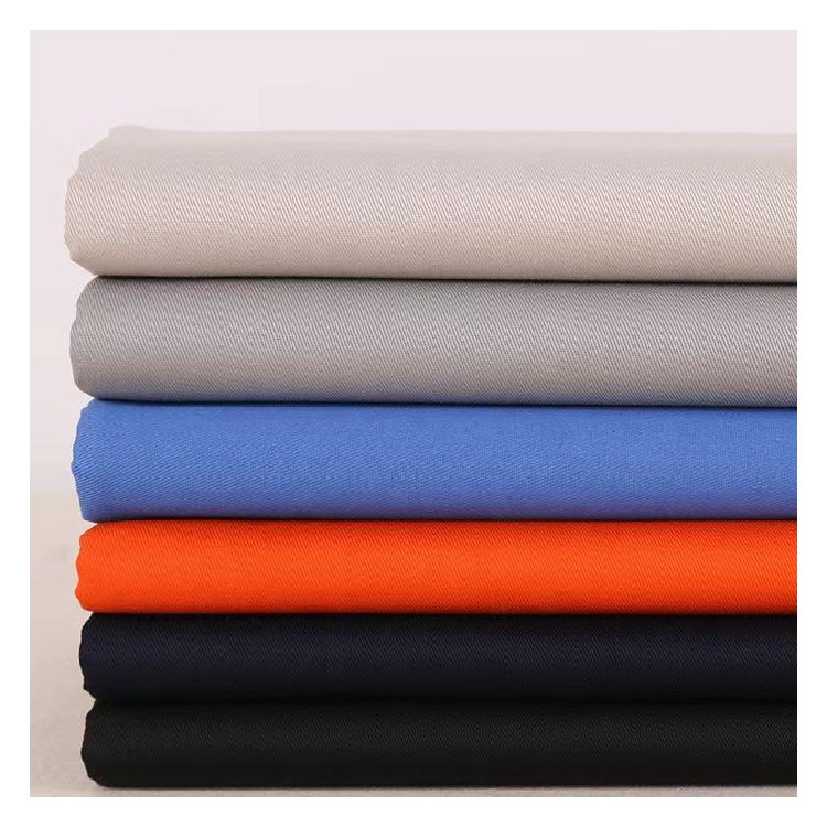 thicken poly woven dyed CVC 60% cotton 40% polyester twill fabric for workwear