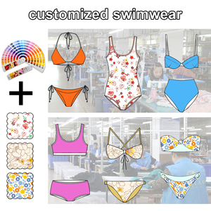 Biểu Tượng Tùy Chỉnh Chất Lượng Cao Thân Thiện Với Môi Nhanh Chóng Khô <span class=keywords><strong>Bikini</strong></span> Hot Phụ Nữ Cô Gái Hai Mảnh Quần Áo Thời Trang In Beachwear Sexy Thong - Product Image 2