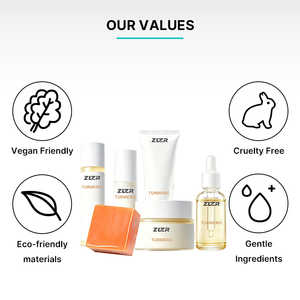 Private Label Ginseng Kojic Acid Serum Brightening Anti-Acne Moisturizer <b>Face</b> Cream Turmeric for All Skin Types Skincare Set for - Product Image 3