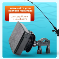 Moniteur portable AHD IPS 5 pouces pour la pêche sur glace, en mer, en bateau, en lac, caméra sous-marine HD 1080P, étanche IP68, directement de l'usine