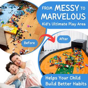 Boîte à jouets pour enfants tapis de jeu organisateur de <span class=keywords><strong>rangement</strong></span> boîte de <span class=keywords><strong>rangement</strong></span> panier de <span class=keywords><strong>rangement</strong></span> de jouets pour étagère <span class=keywords><strong>Cube</strong></span> avec tapis de jeu - Product Image 6