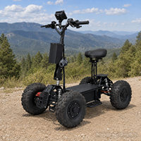 Scooter électrique à quatre roues avec siège, 3600 à 10000W, 16 pouces, tout-terrain, vente en gros