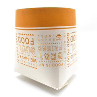 Boîtes d'emballage alimentaire à emporter en papier kraft biodégradable empilable et recyclable avec impression de logo personnalisée