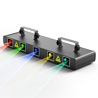 RGBYC Laser + LED RGB Stage Light Line Laser Light avec télécommande DMX pour Bar DJ Club Disco Stage Laser Lighting