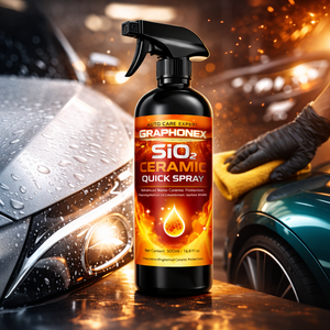 GRAPHONEX SIO2 เซรามิก ควิก สเปรย์ น้ำยาเคลือบเซรามิกนาโนแบบเร่งด่วน เงางามสูงและป้องกันน้ำได้ดี ขนาด 500 มล. - Product Image 2