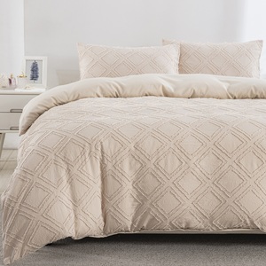 Ensemble de literie moderne en microfibre 100% polyester jacquard, découpe papier, 3 pièces, housse de couette, taies d'oreiller, pour toutes les saisons - Product Image 3