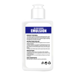 새로운 방수 포뮬러 유리 표면 클리너 키트 자동차 창 앞 유리 얼룩 제거 오일 필름 청소 에멀젼 - Product Image 3