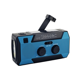 <span class=keywords><strong>Radio</strong></span> solaire de survie étanche IPX3 5000 mAh avec logo personnalisé, manivelle et station météo d'urgence pour les vendeurs <span class=keywords><strong>en</strong></span> <span class=keywords><strong>ligne</strong></span> - Product Image 1