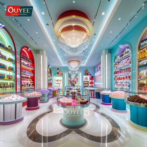 <strong>Candy</strong> and Snacks <strong>Display</strong> Fixtures <strong>Supplier</strong> Glass <strong>Candy</strong> Store Decoration Chocolate <strong>Display</strong> Rack <strong>Counter</strong> Showcase for Sweet <strong>Shop</strong> - Product Image 2