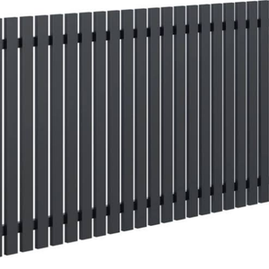 Clôture verticale moderne en alliage d'aluminium anti-UV, revêtement poudré noir, taille personnalisée pour la cour avant des villas et des maisons - Product Image 6