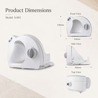 Trancheuse Électrique Domestique 150W pour Viande Congelée, Pain, Fromage – Appareil de Cuisine du Fabricant