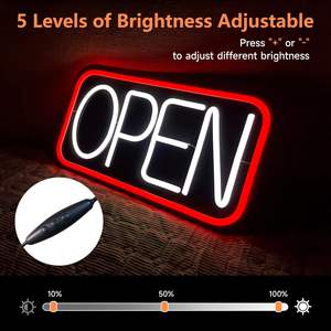 कस्टम ऐक्रेलिक नीयन ने बिजनेस के लिए ओपन साइन सुपर उज्ज्वल नीयन डिजाइन का नेतृत्व किया 10 स्तर की ब्राइटनेस समायोजित - Product Image 2