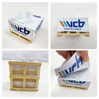 Blocs-notes promotionnels personnalisés avec logo imprimé pour entreprises, bureaux, cadeaux d'hôtel, blocs-notes adhésifs carrés, notes autocollantes en forme de cube