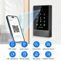 Control de Acceso Multi-Puerta K3QW TTlock Wifi Impermeable Ip66 con Tarjeta RFID, Código QR Biométrico
