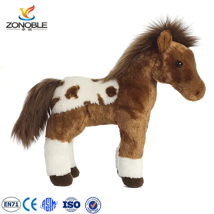 العرف <span class=keywords><strong>الحصان</strong></span> ألعاب محشوّة على هيئة حيوانات للأطفال هدية لينة دمية محشوة المهر