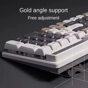 Conjunto de teclado y ratón con sensación mecánica flotante, cableado, con cubierta de película, silencioso, adecuado para oficina, juegos, deportes electrónicos y computadoras. - Product Image 2