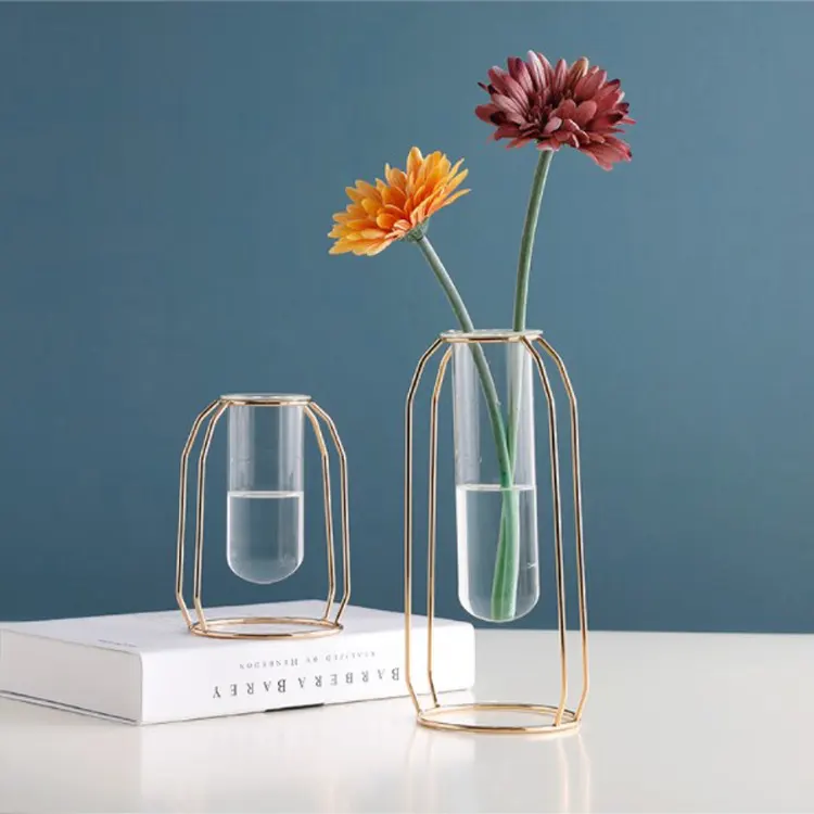 Mode mund geblasen klare Boro silikat glas Blumen rohr Vase