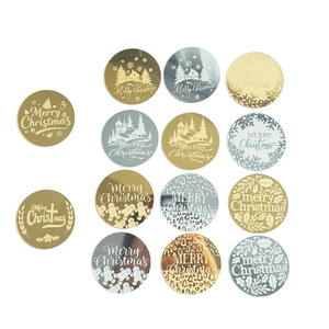 ท็อปเปอร์อะคริลิคสำหรับคัพเค้ก ลายคริสต์มาส น้ำผึ้งและรสหวาน ขนาด 5 ซม. สลักด้วยเลเซอร์ ของตกแต่งเค้ก ของใช้ในงานปาร์ตี้ - Product Image 5