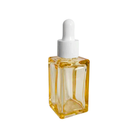 Bouteille d'huile essentielle de soufflage en plastique de luxe à paroi épaisse à fond épais de 30ml