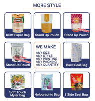 Gedroogd fruit snack cashewnoten recycleerbare gravure bedrukte geurdicht staande pouch met ritssluiting blikverpakking