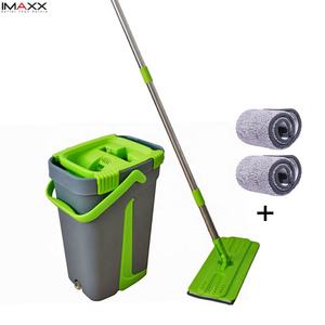 Mocio per la pulizia della casa IMAXX con manico telescopico secchio per mocio auto-spremuto resistente rettangolo magico PP tessuto per mocio - Product Image 1