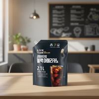 Café instantané noir américain Livetime coréen de qualité supérieure, en vrac, pour le bureau et la maison, sachets de café prêts à boire