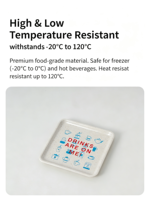 Sous-verres durables en grains de café recyclés, de qualité alimentaire, carrés, résistants à la chaleur, décor de table amusant pour la maison, le café, le bar