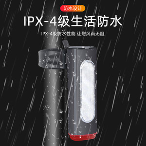 <b>Bicycle</b> Rear <b>Light</b> Led Rechargeable IpX4 Waterproof Cycling Safety Tail <b>Light</b> With 4 Modes For Night Riding - Product Image 4