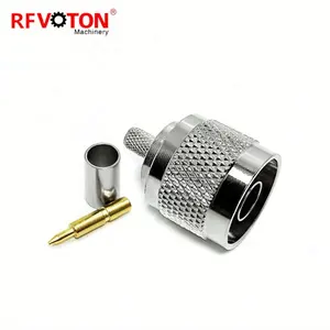 RF N Konektor Tipe RG58 LMR195 LMR200 RG223 RG142 Kabel Coaxial N MALE Plug Crimp Konektor