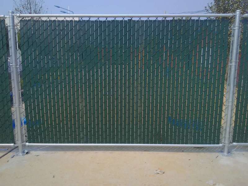 Decorative Protection Metal Chain Link Fence Easily Assembled