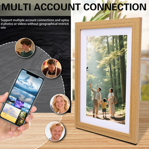 Khung ảnh kỹ thuật số thông minh 10.1 inch màn hình cảm ứng âm thanh máy nghe nhạc <span class=keywords><strong>video</strong></span> Album ảnh điện tử đồng hồ định dạng WIFI-MP4 Quà Tặng - Product Image 4