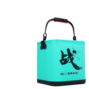 Foldable Portable Fishing <b>Bucket</b> Thickened EVA With Lid Square <b>Small</b> Fish <b>Bucket</b> For Outdoor Use - Product Image 5