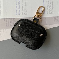 Étui de protection en cuir pour écouteurs 2026, vente chaude, pour Airpods 1/2/3/4 Pro Pro2 Pro3 avec crochet métallique