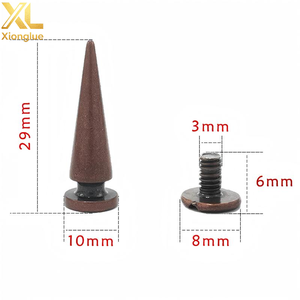 Remaches de Alta Calidad de 10x30mm, Remaches Negros de Níquel para Prendas, Remaches Metálicos con Puntas - Product Image 6