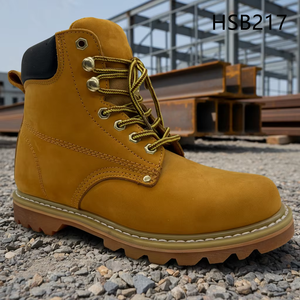 Botas de Seguridad ZYF Hua Singh con Suela de Goma Goodyear, de Cuero Repujado de Alta Gama, para Ambientes Húmedos, Modelo HSB141 - Product Image 6