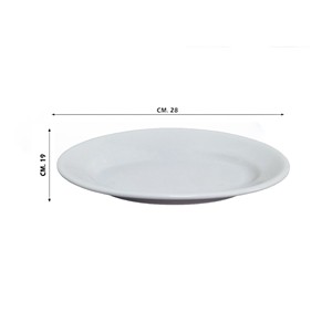 Vassoio Ovale in Porcellana Bianca TIVOLI 28 CM Vassoio da Portata - Product Image 3
