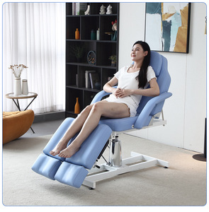 Silla de belleza de elevación hidráulica de cuero sintético moderna patas divididas para muebles de salón tatuaje Facial clínica cosmética hidráulica - Product Image 3